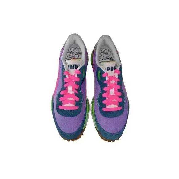 Puma Style Rider Play On Womens Sneakers Shoes Multicolor Patchwork Lace Up 8 - Picture 1 of 11